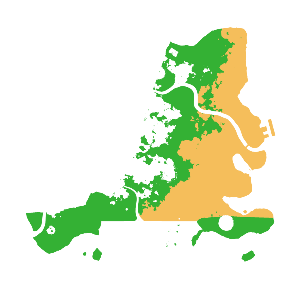 Biome Rust Map: Procedural Map, Size: 3500, Seed: 235862998