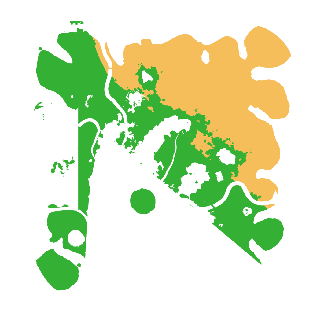 Biome Rust Map: Procedural Map, Size: 3500, Seed: 1991220575