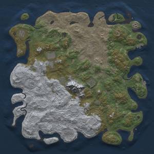 Thumbnail Rust Map: Procedural Map, Size: 5000, Seed: 425, 19 Monuments
