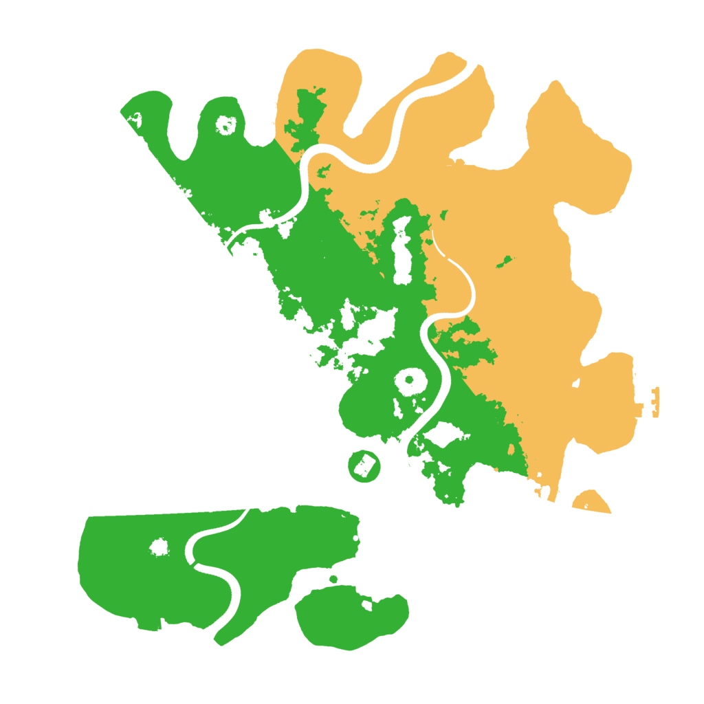 Biome Rust Map: Procedural Map, Size: 3500, Seed: 632429140
