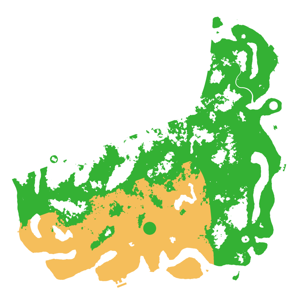 Biome Rust Map: Procedural Map, Size: 6000, Seed: 1979346493
