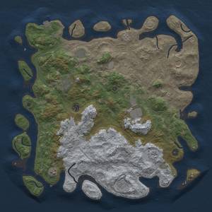 Thumbnail Rust Map: Procedural Map, Size: 4500, Seed: 1477220720, 16 Monuments