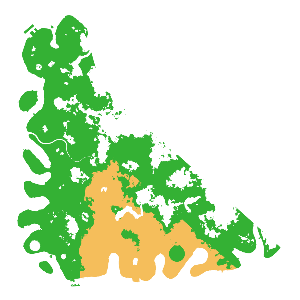 Biome Rust Map: Procedural Map, Size: 5000, Seed: 59385766