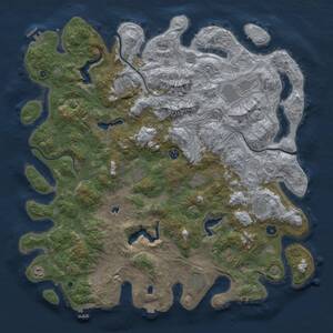 Thumbnail Rust Map: Procedural Map, Size: 5000, Seed: 59385766, 16 Monuments