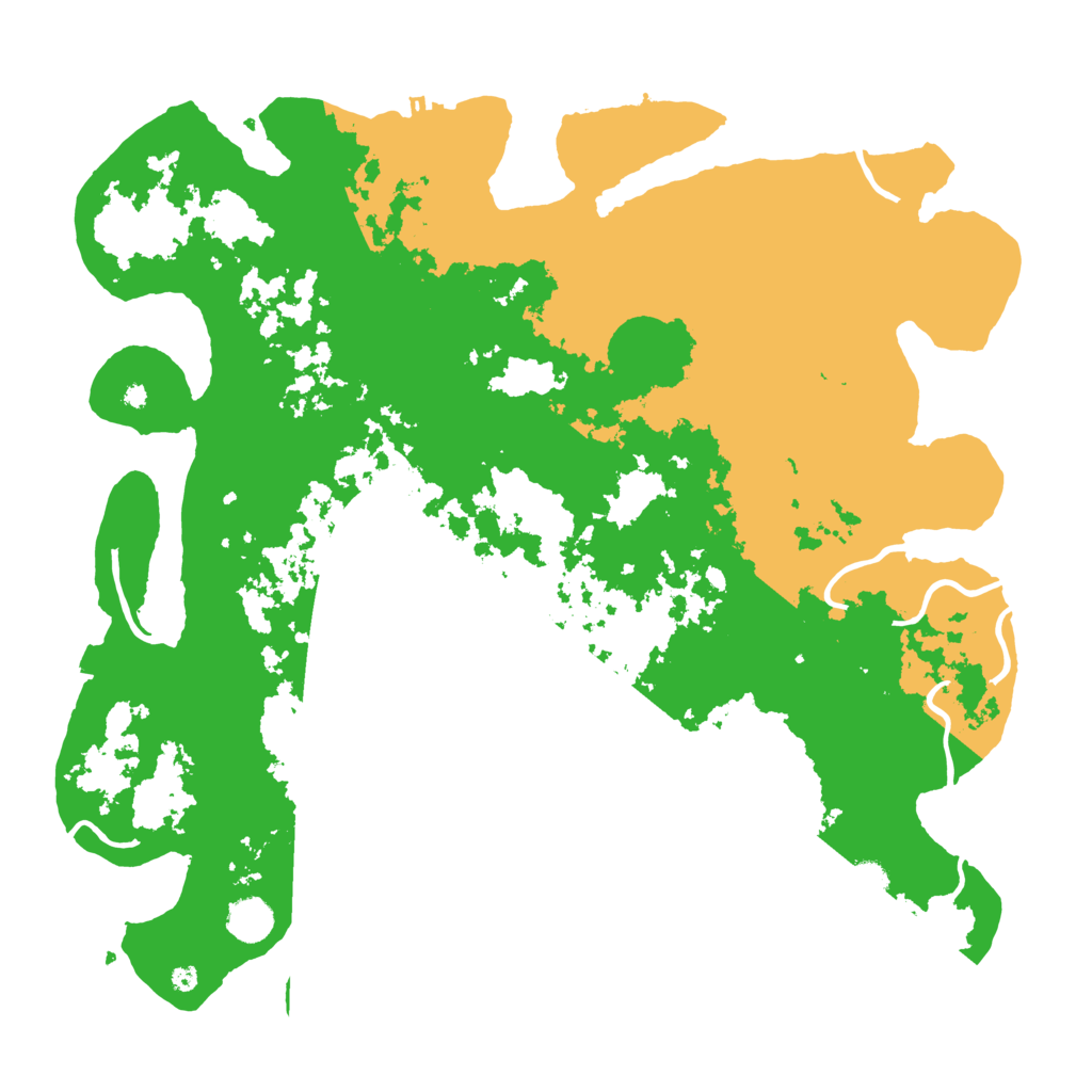 Biome Rust Map: Procedural Map, Size: 4300, Seed: 61011327