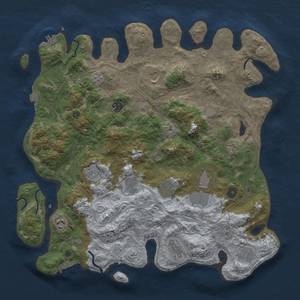 Thumbnail Rust Map: Procedural Map, Size: 4250, Seed: 634536904, 19 Monuments