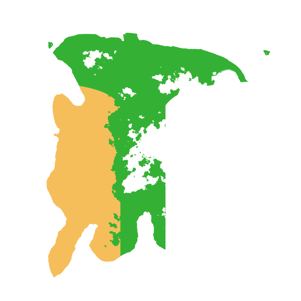 Biome Rust Map: Procedural Map, Size: 2500, Seed: 86543652