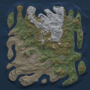 Thumbnail Rust Map: Procedural Map, Size: 4250, Seed: 1446548359, 17 Monuments