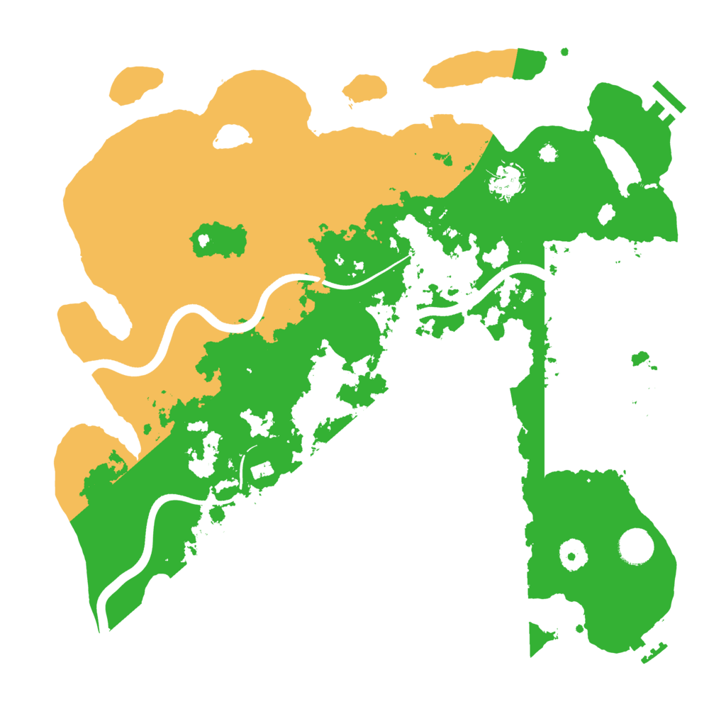 Biome Rust Map: Procedural Map, Size: 3700, Seed: 1075046658