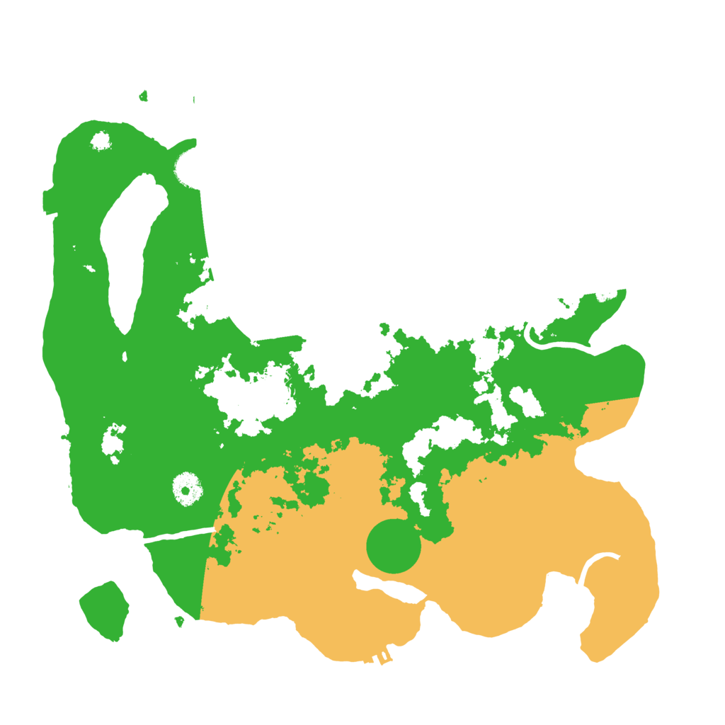 Biome Rust Map: Procedural Map, Size: 3500, Seed: 3472425