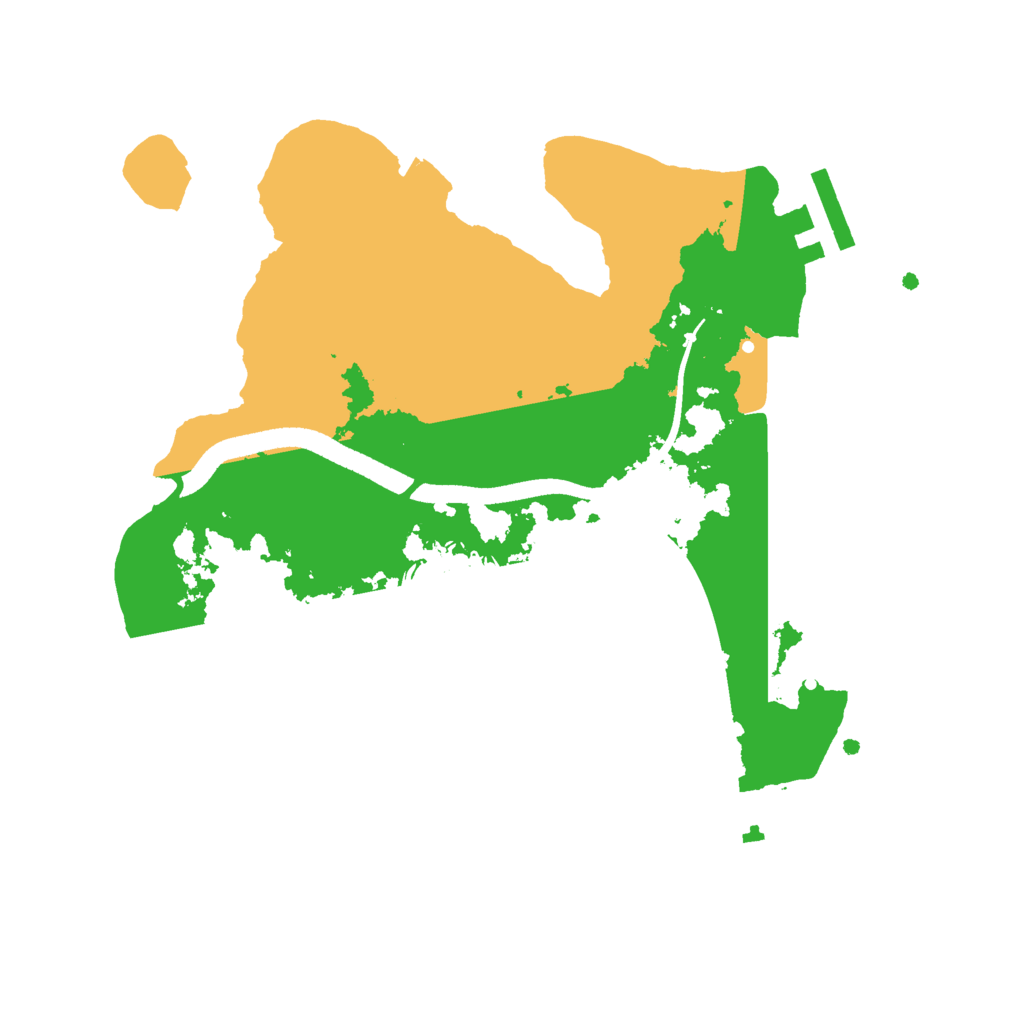 Biome Rust Map: Procedural Map, Size: 2500, Seed: 1376559245