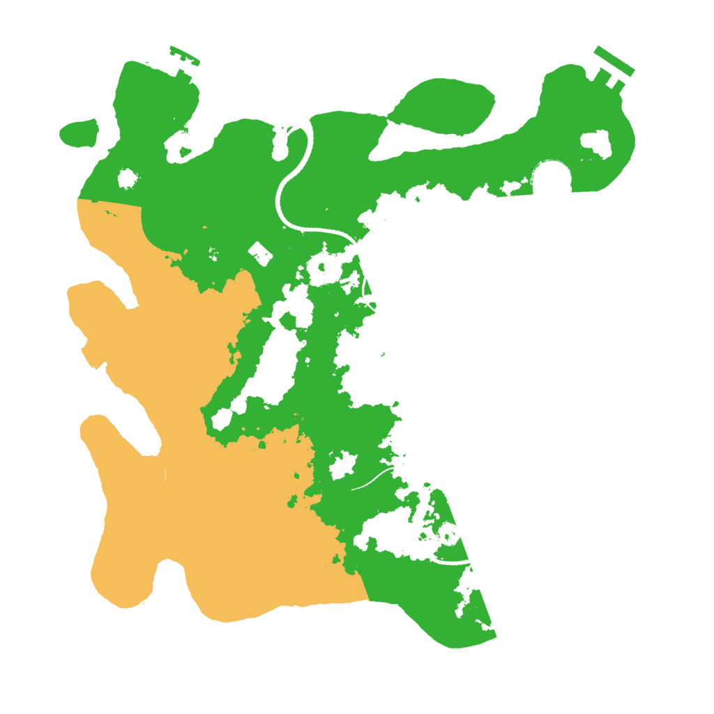 Biome Rust Map: Procedural Map, Size: 3250, Seed: 287931334