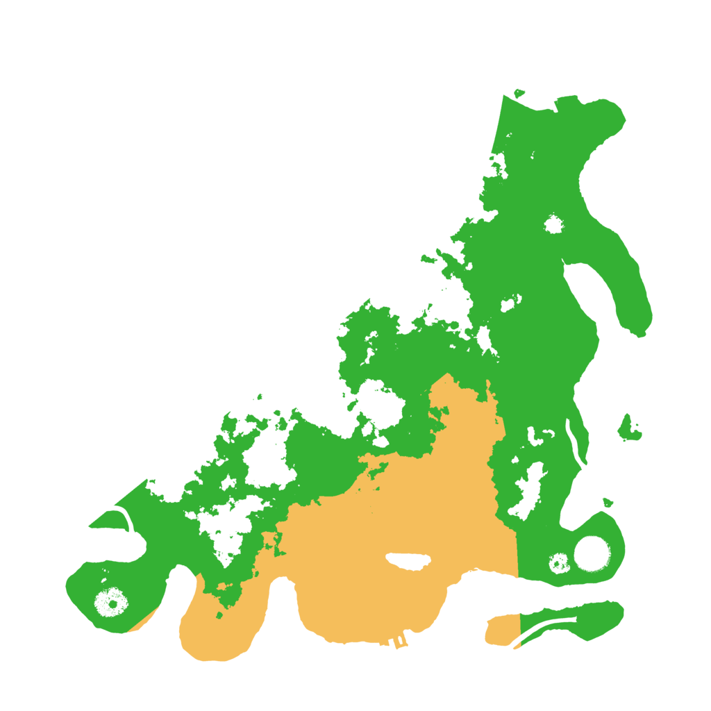 Biome Rust Map: Procedural Map, Size: 3500, Seed: 242255585