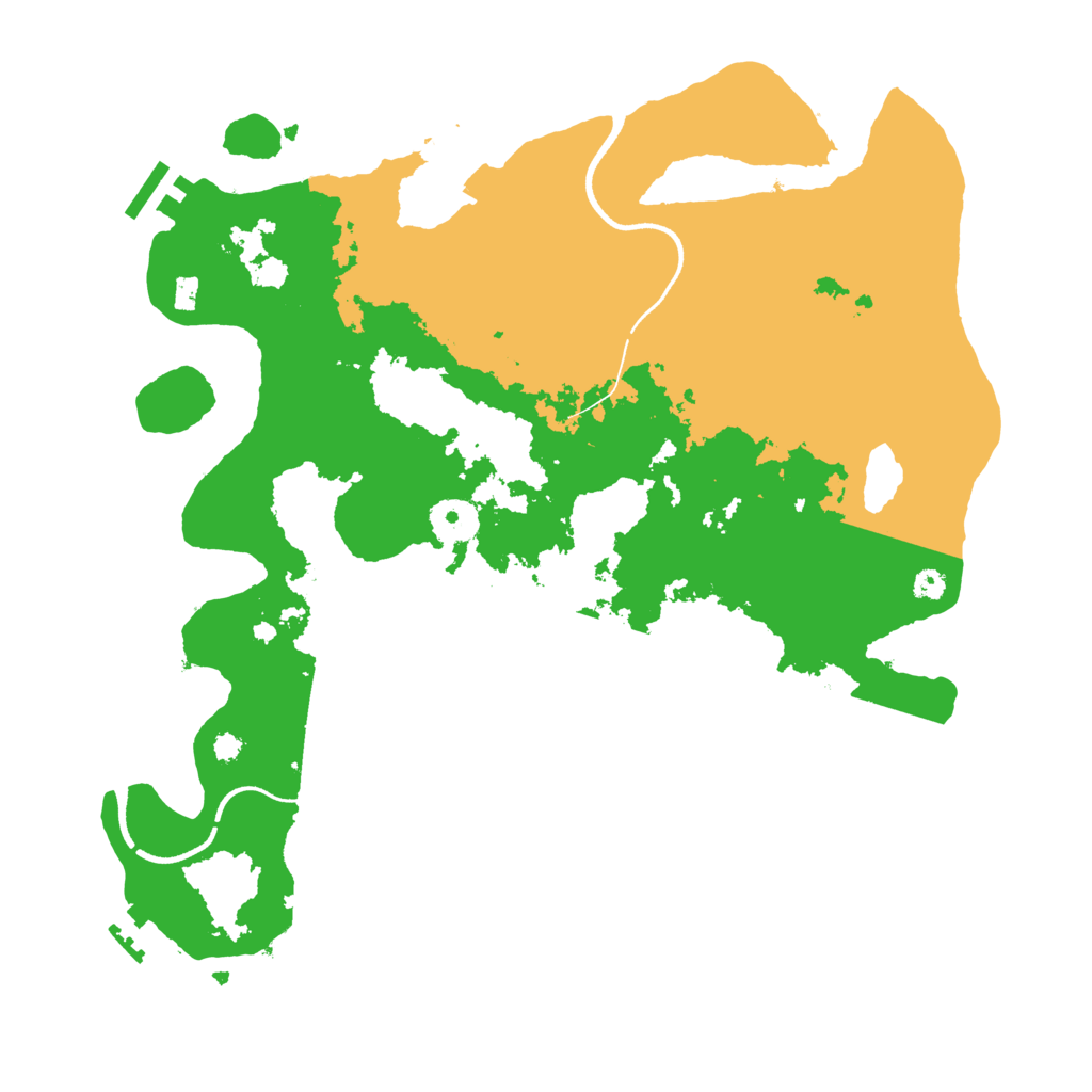Biome Rust Map: Procedural Map, Size: 3500, Seed: 202998533