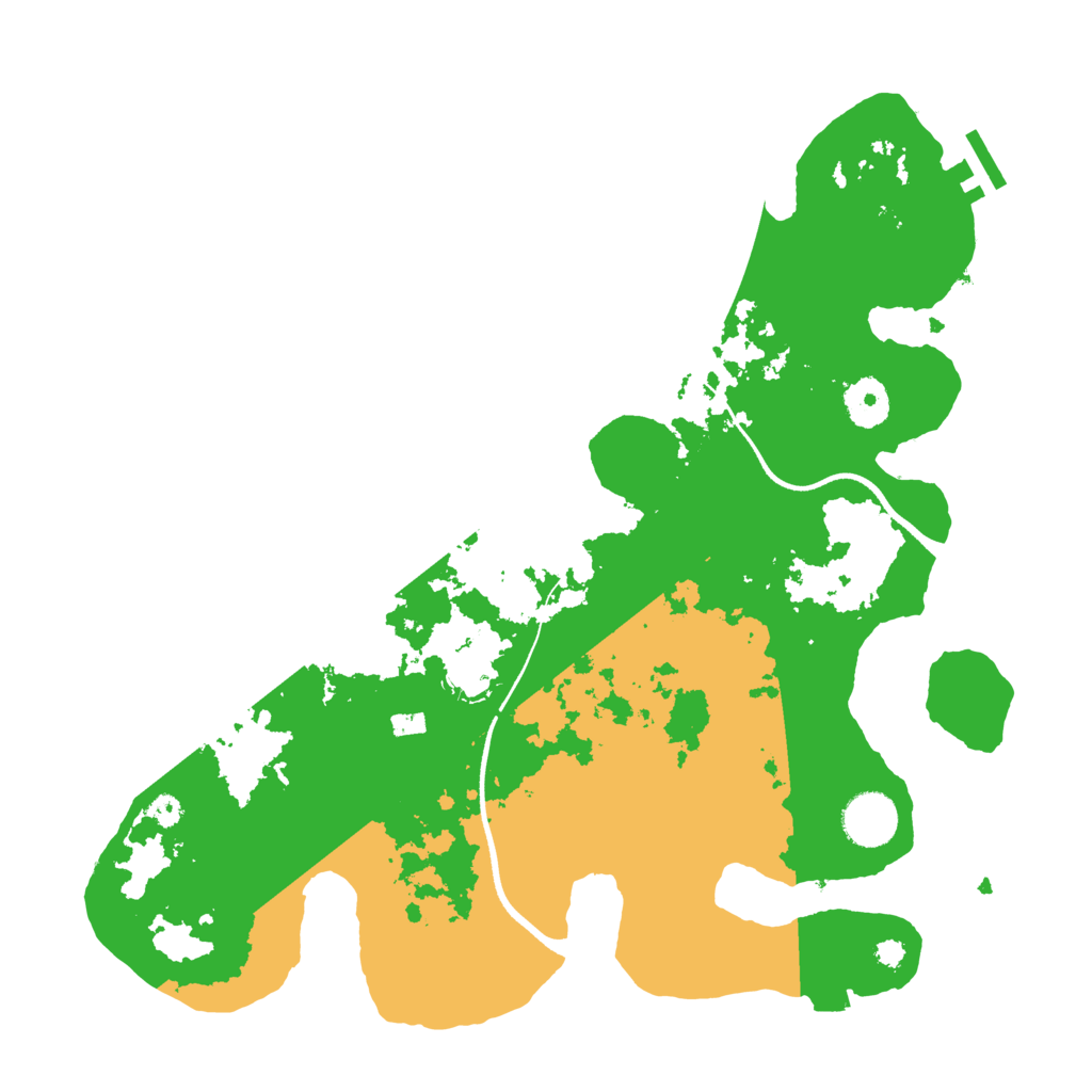Biome Rust Map: Procedural Map, Size: 3500, Seed: 741893515