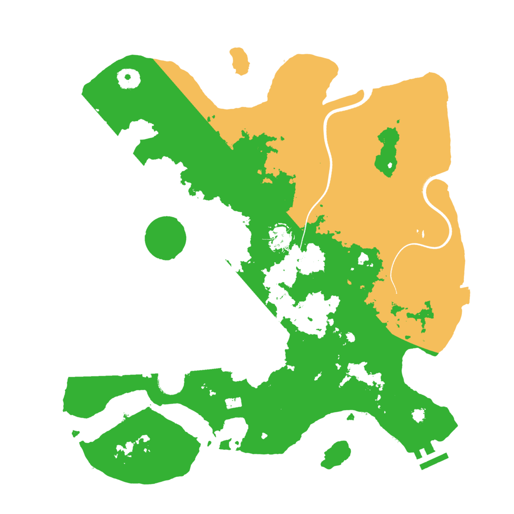 Biome Rust Map: Procedural Map, Size: 3500, Seed: 777044514