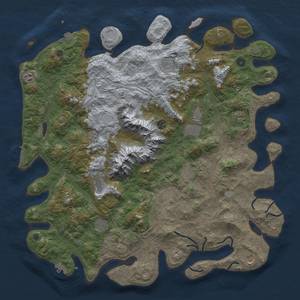 Thumbnail Rust Map: Procedural Map, Size: 5000, Seed: 3247, 19 Monuments