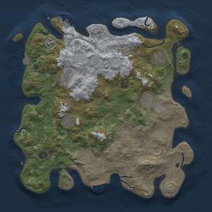 Thumbnail Rust Map: Procedural Map, Size: 3900, Seed: 5567442, 17 Monuments