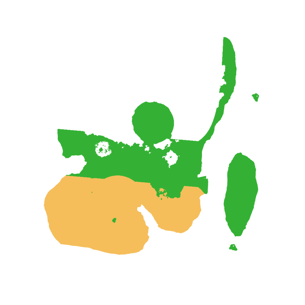 Biome Rust Map: Procedural Map, Size: 2000, Seed: 1005919557