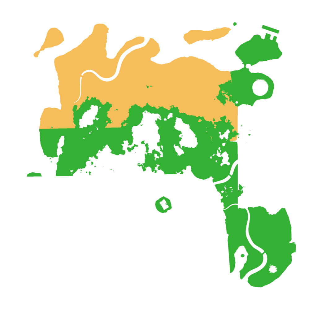 Biome Rust Map: Procedural Map, Size: 3650, Seed: 2123427019