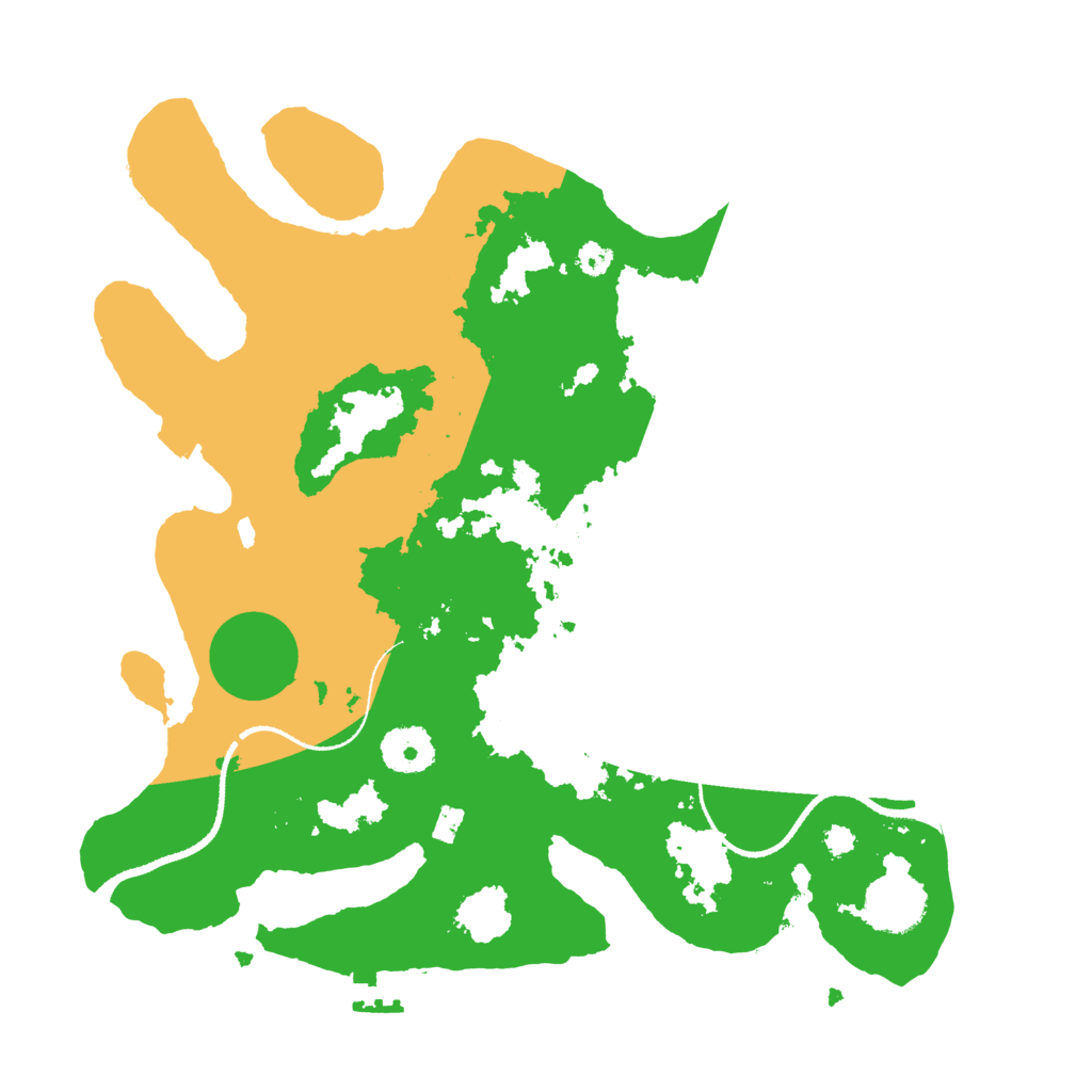Biome Rust Map: Procedural Map, Size: 3250, Seed: 6713479