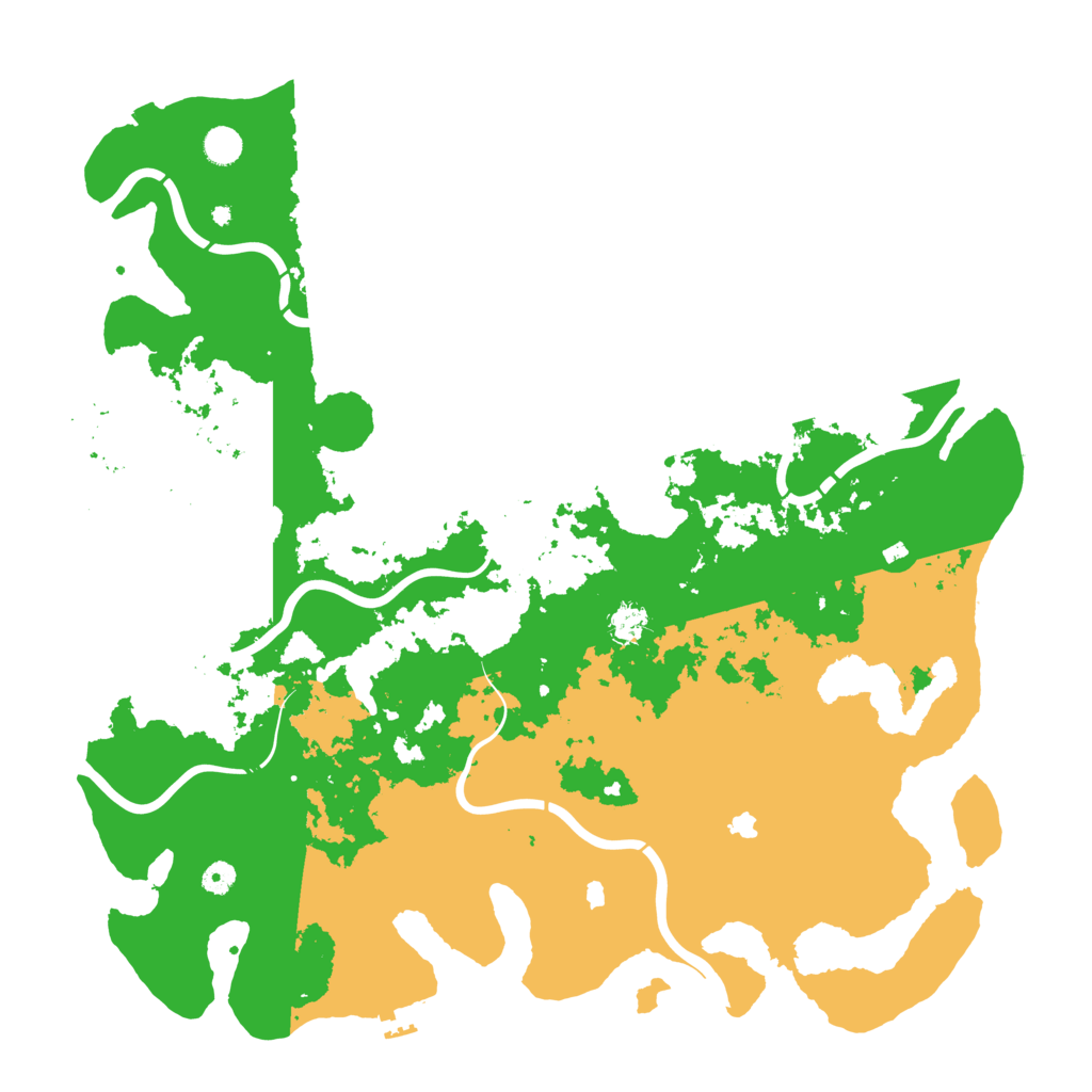 Biome Rust Map: Procedural Map, Size: 5000, Seed: 2193417