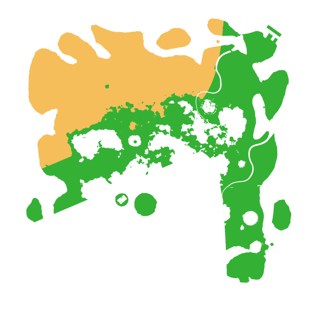 Biome Rust Map: Procedural Map, Size: 3800, Seed: 1119391725