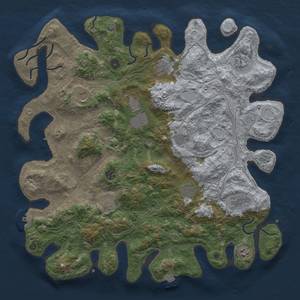 Thumbnail Rust Map: Procedural Map, Size: 4500, Seed: 162244237, 19 Monuments