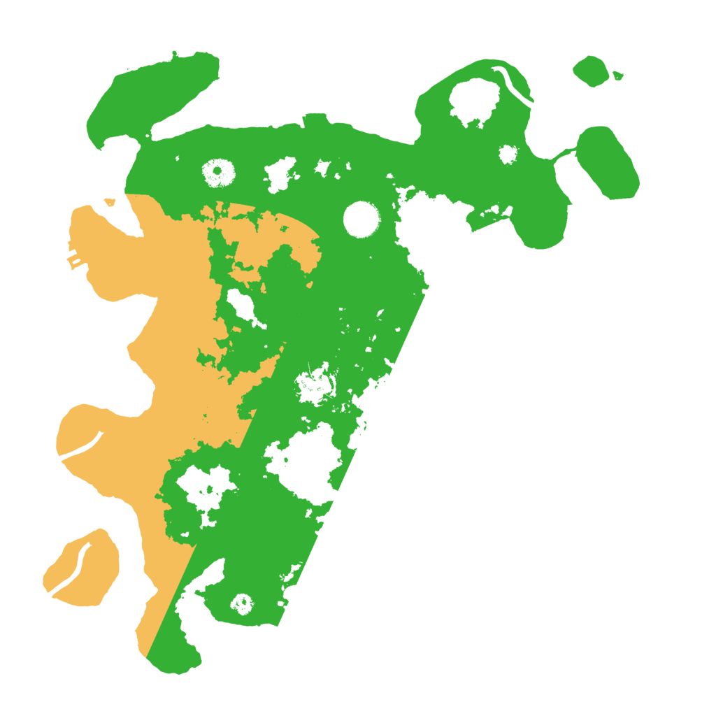 Biome Rust Map: Procedural Map, Size: 3500, Seed: 411244261