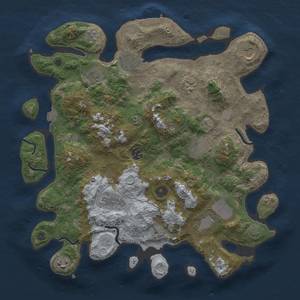 Thumbnail Rust Map: Procedural Map, Size: 3750, Seed: 55852634, 17 Monuments