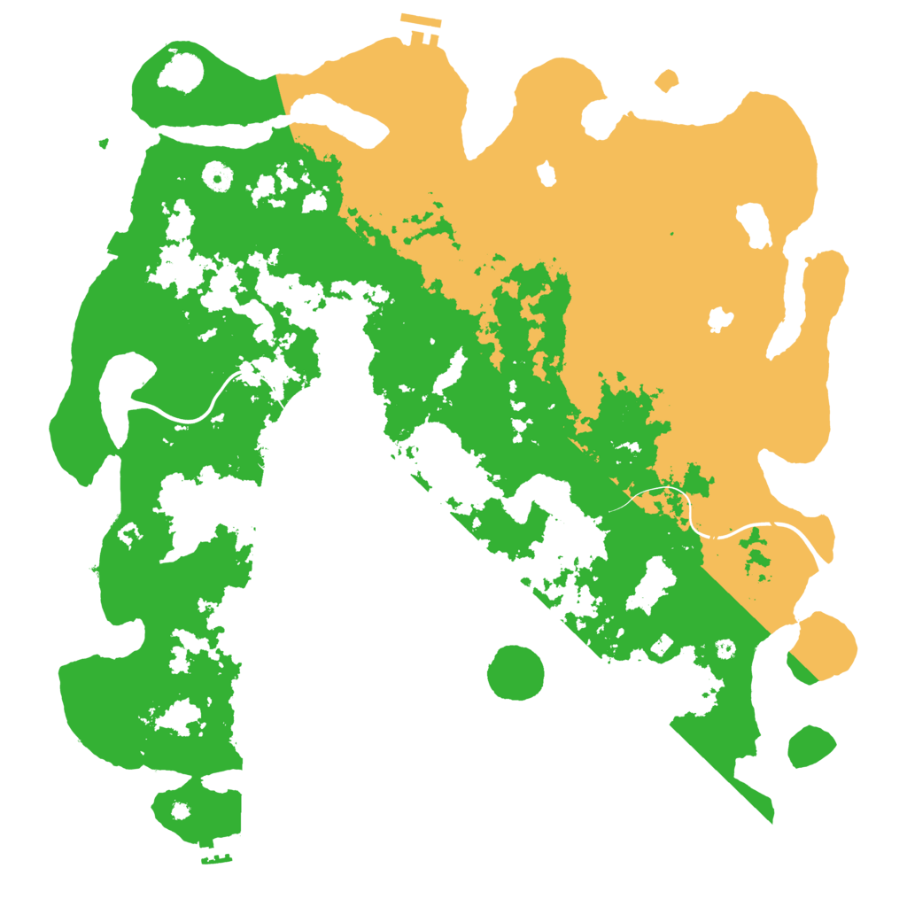 Biome Rust Map: Procedural Map, Size: 4500, Seed: 568491