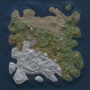 Thumbnail Rust Map: Procedural Map, Size: 3800, Seed: 49731306, 16 Monuments