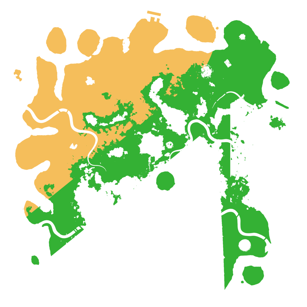 Biome Rust Map: Procedural Map, Size: 4500, Seed: 959512496