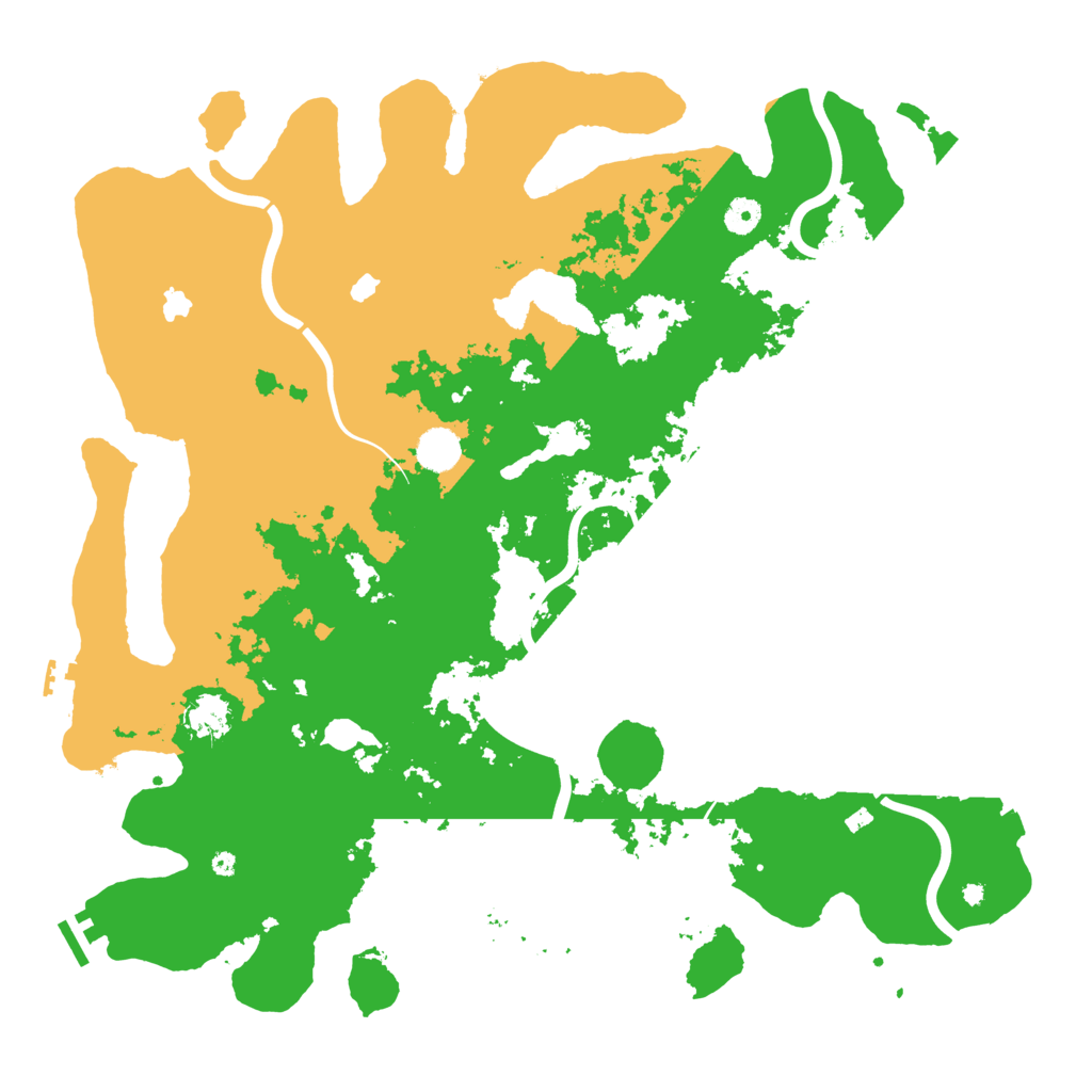 Biome Rust Map: Procedural Map, Size: 4500, Seed: 340108960