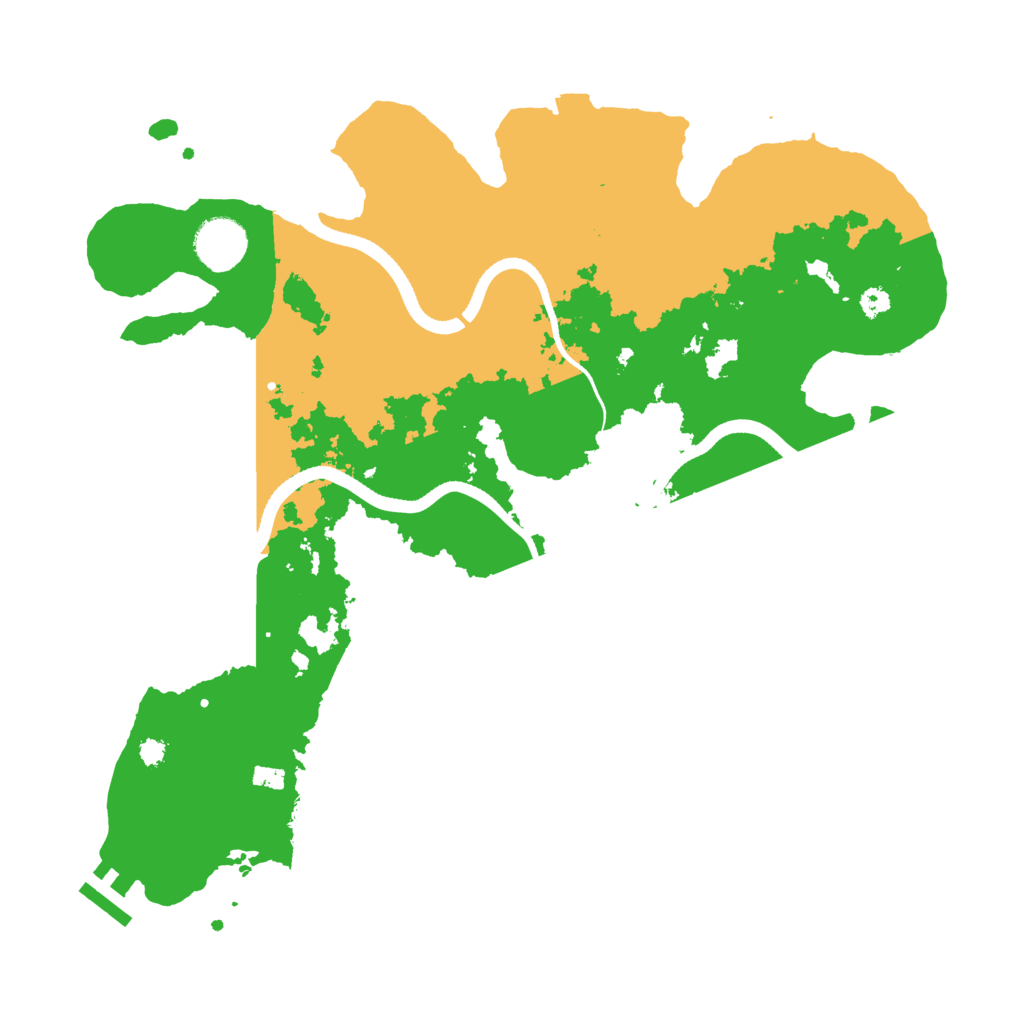 Biome Rust Map: Procedural Map, Size: 3500, Seed: 36401962