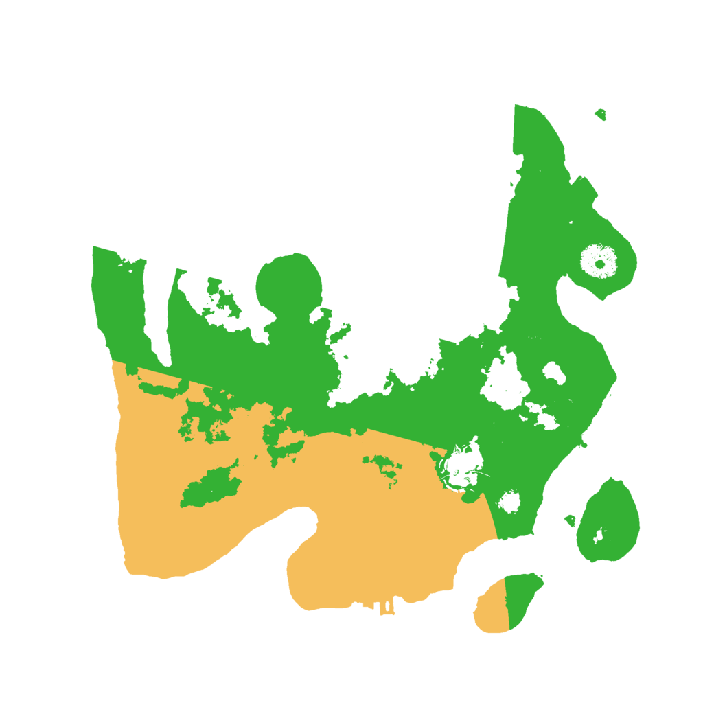 Biome Rust Map: Procedural Map, Size: 3000, Seed: 25377
