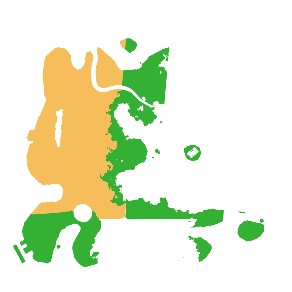 Biome Rust Map: Procedural Map, Size: 3000, Seed: 5961274