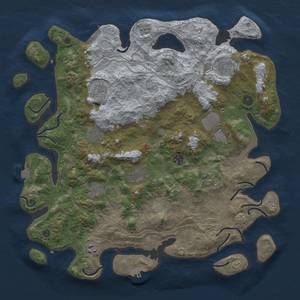 Thumbnail Rust Map: Procedural Map, Size: 4250, Seed: 45747456, 18 Monuments