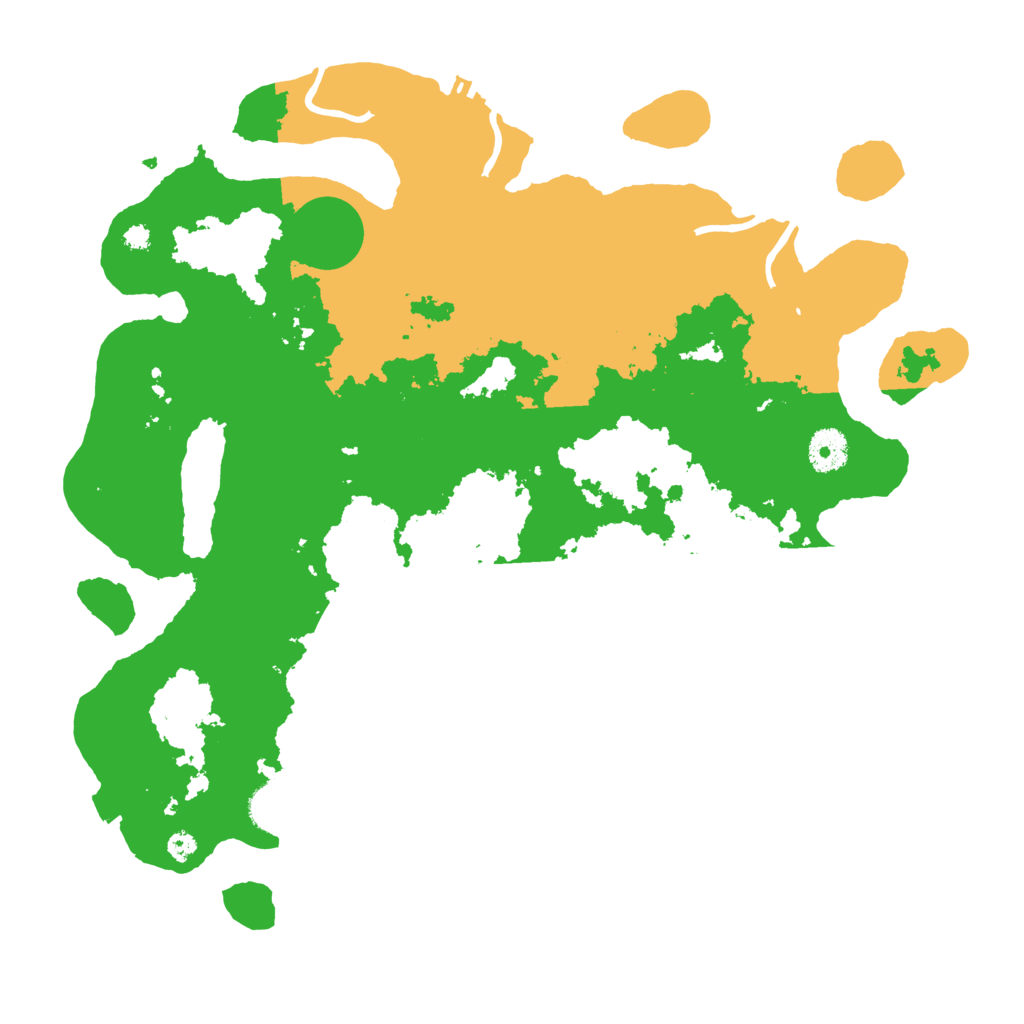 Biome Rust Map: Procedural Map, Size: 3700, Seed: 644587