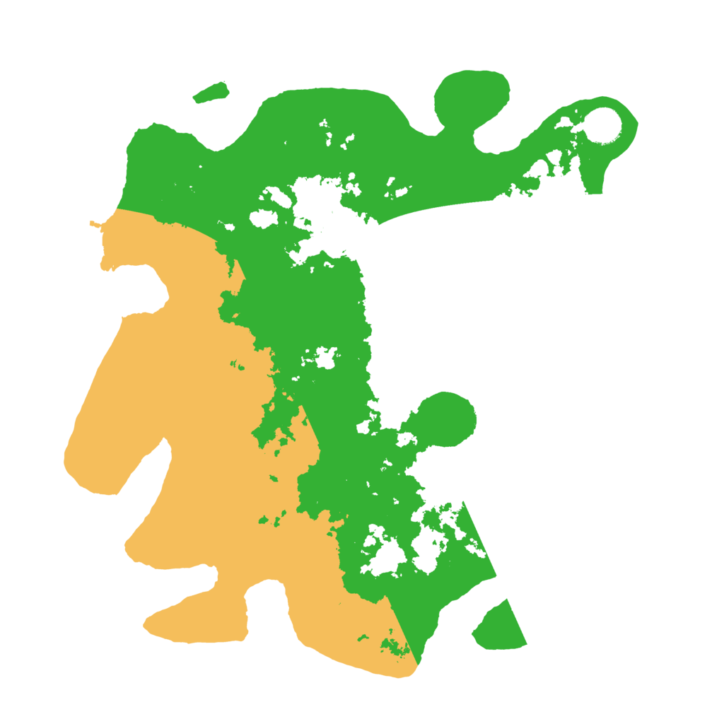 Biome Rust Map: Barren, Size: 3500, Seed: 13568943