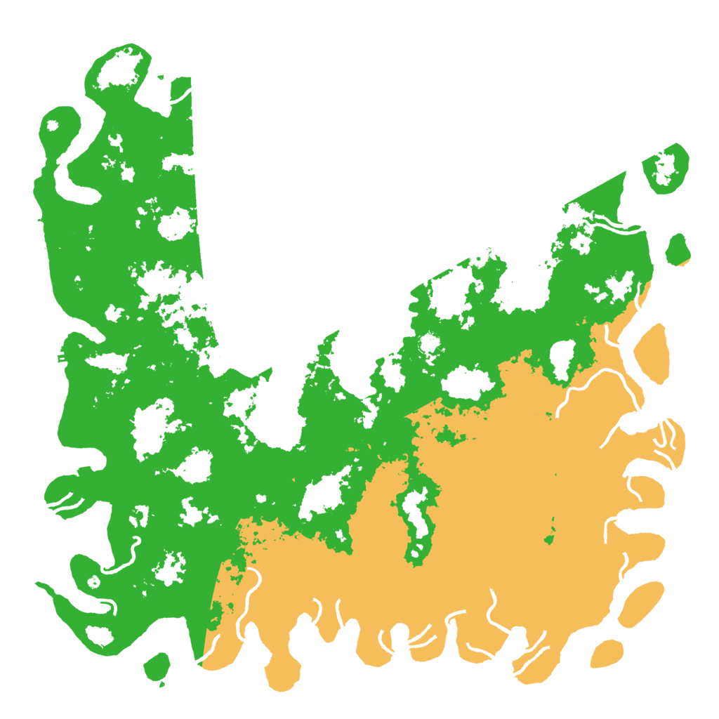 Biome Rust Map: Procedural Map, Size: 6000, Seed: 419805165