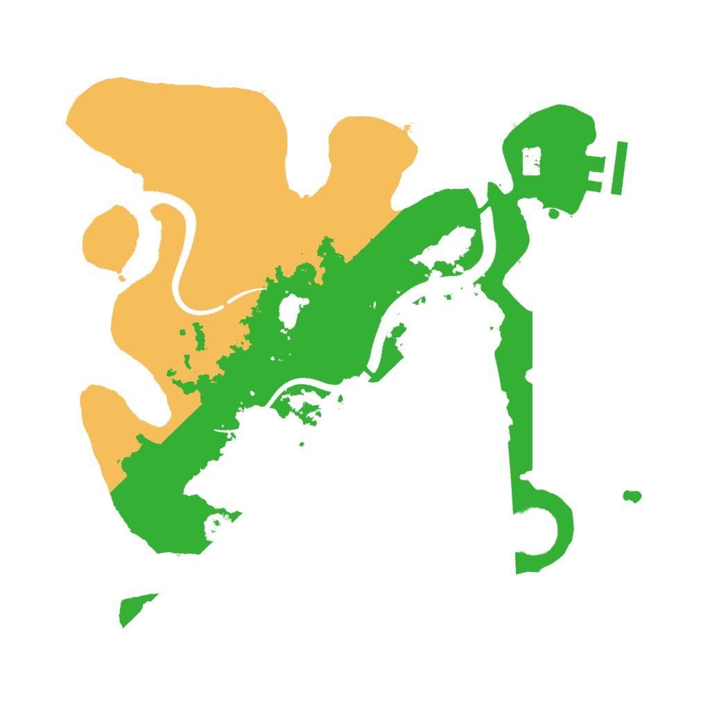 Biome Rust Map: Procedural Map, Size: 2695, Seed: 889770081