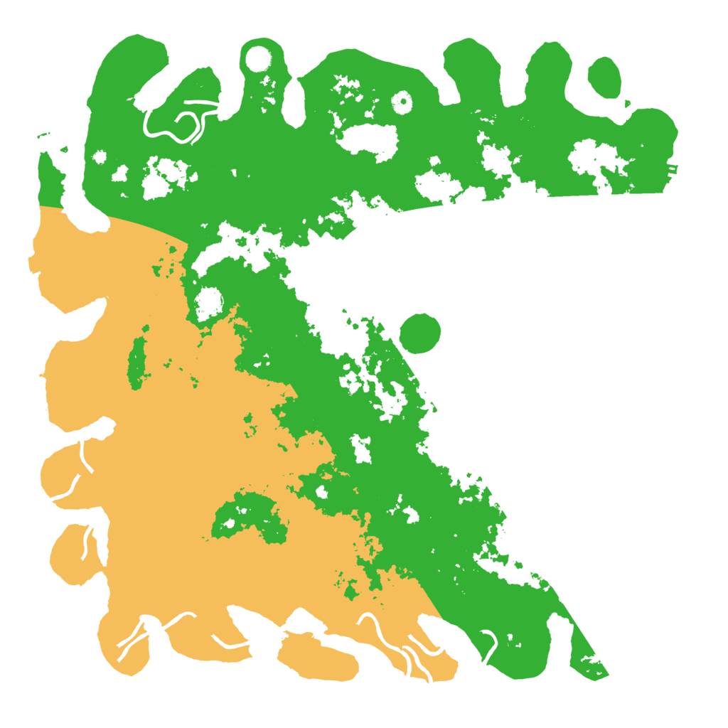 Biome Rust Map: Procedural Map, Size: 5000, Seed: 548457290