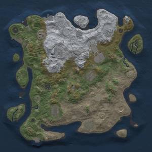 Thumbnail Rust Map: Procedural Map, Size: 3700, Seed: 20104320, 18 Monuments