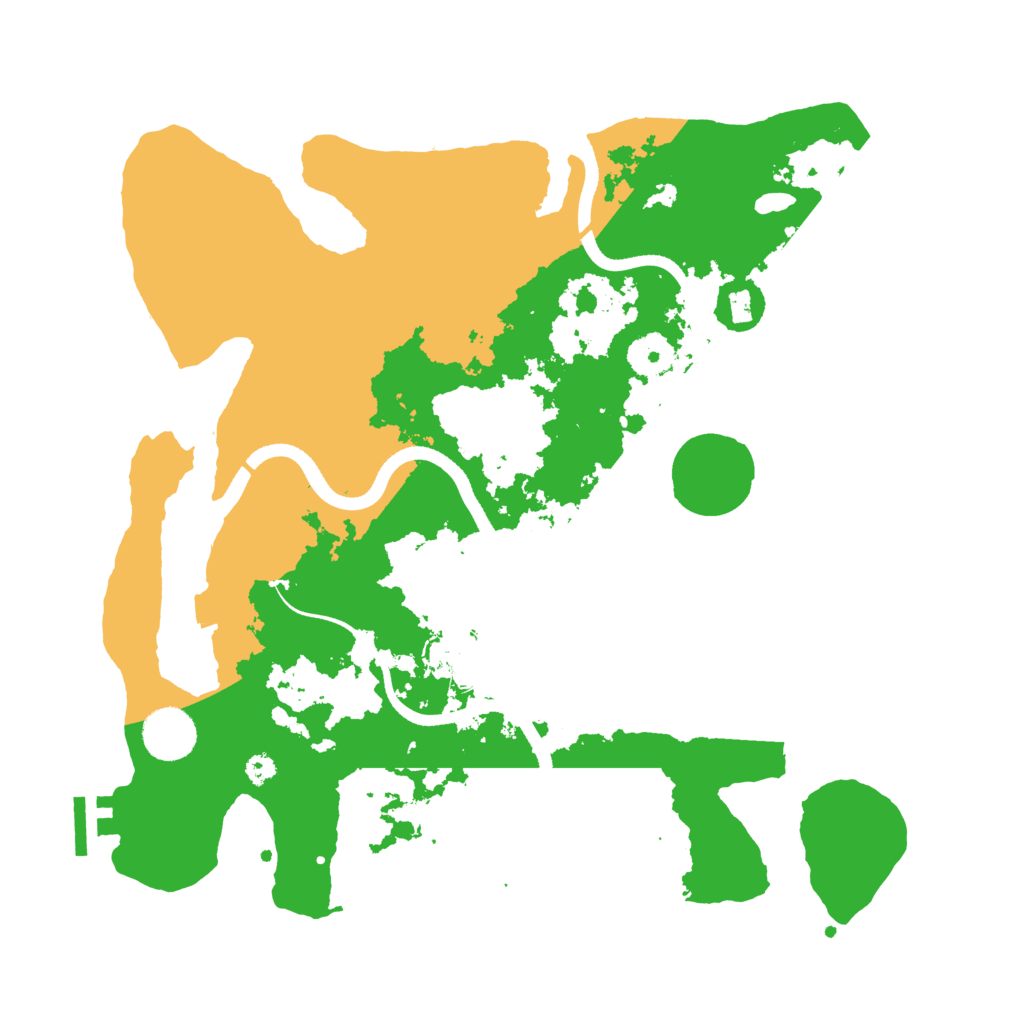 Biome Rust Map: Procedural Map, Size: 3500, Seed: 39181582