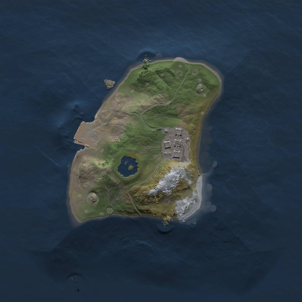Rust Map: Procedural Map, Size: 1500, Seed: 2020, 2 Monuments