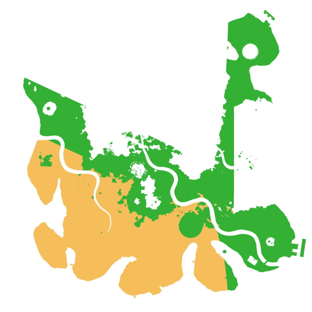 Biome Rust Map: Procedural Map, Size: 3500, Seed: 37014571