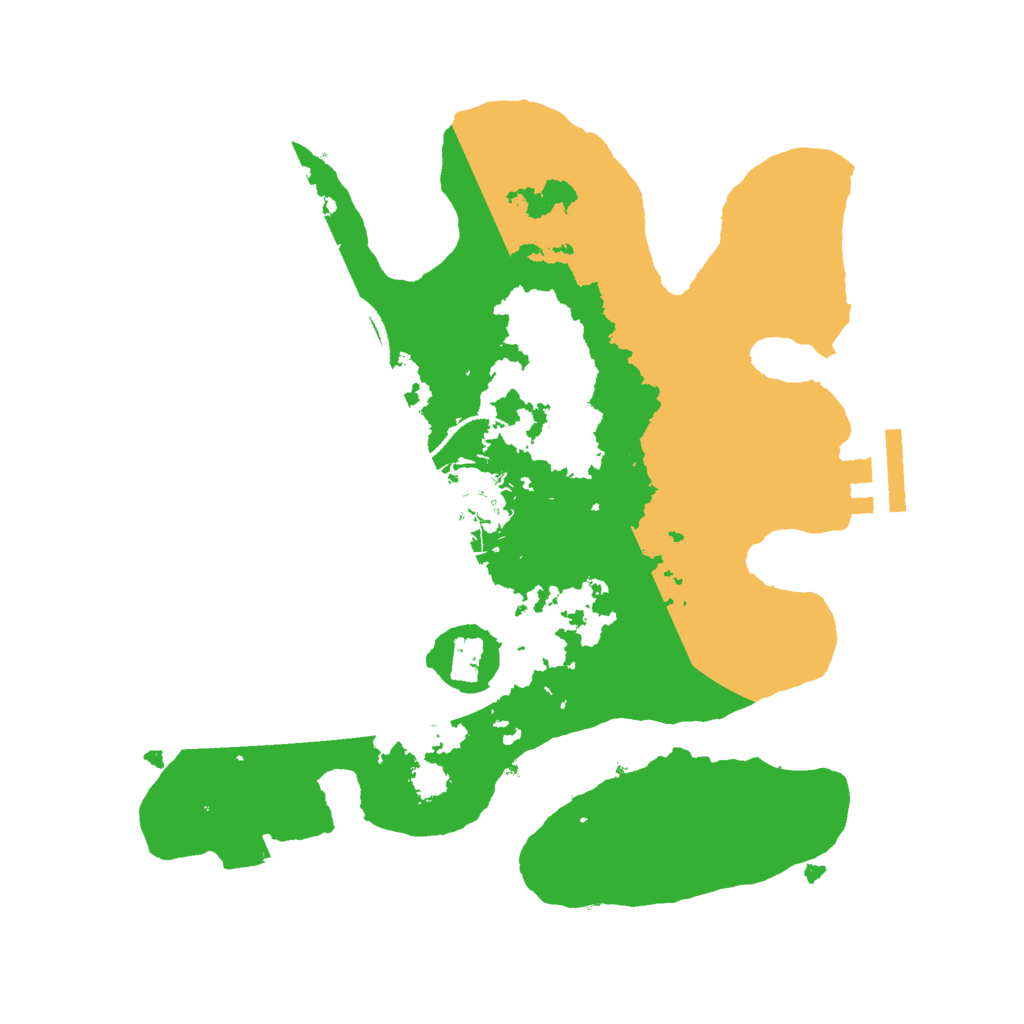 Biome Rust Map: Procedural Map, Size: 2500, Seed: 329154