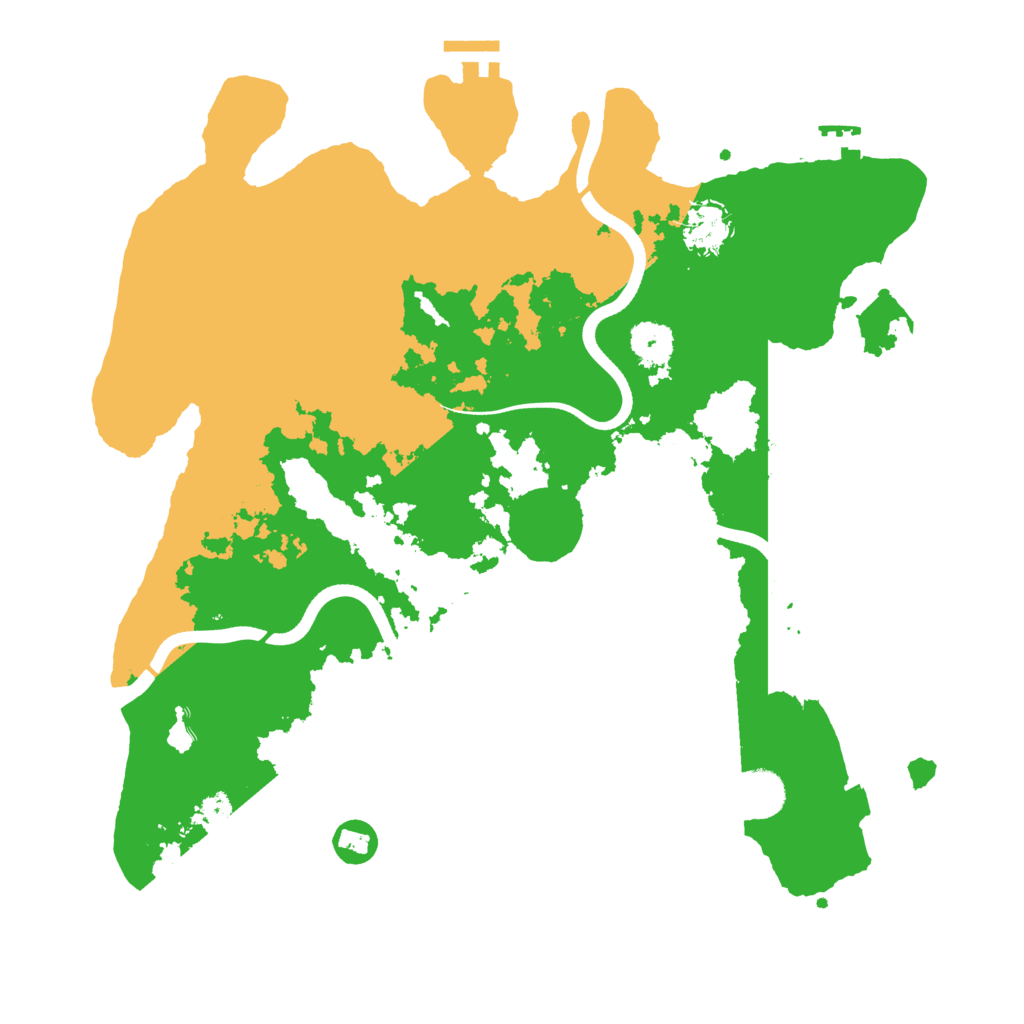Biome Rust Map: Procedural Map, Size: 3700, Seed: 1060631530