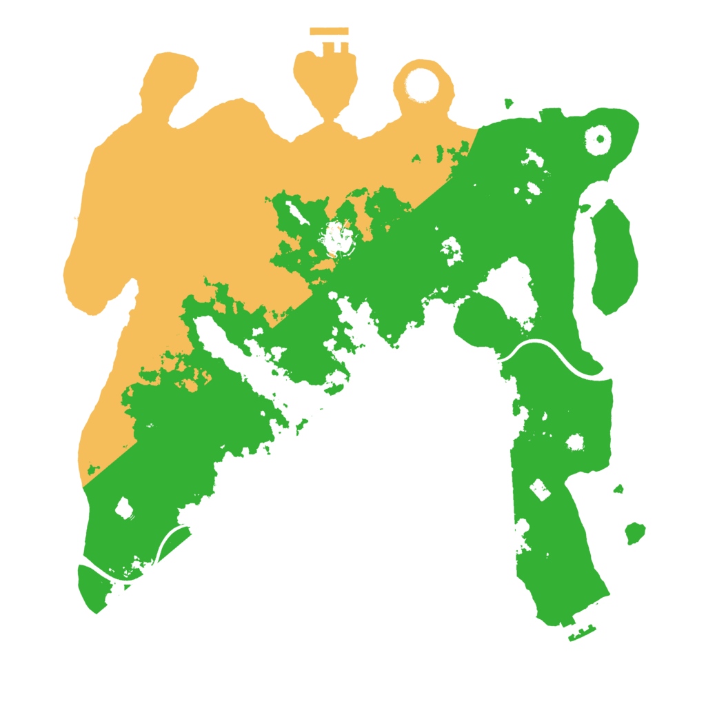 Biome Rust Map: Procedural Map, Size: 3700, Seed: 1060631530